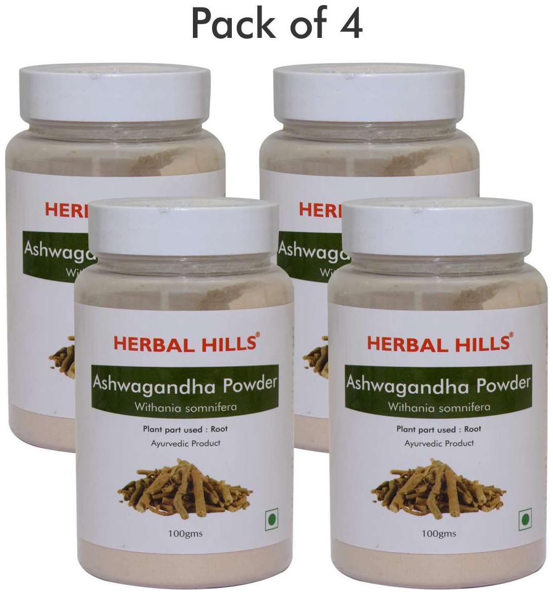 

Herbal Hills Ashwagandha Powder - 100 g (Pack of 4) Immunity Immunity Booster