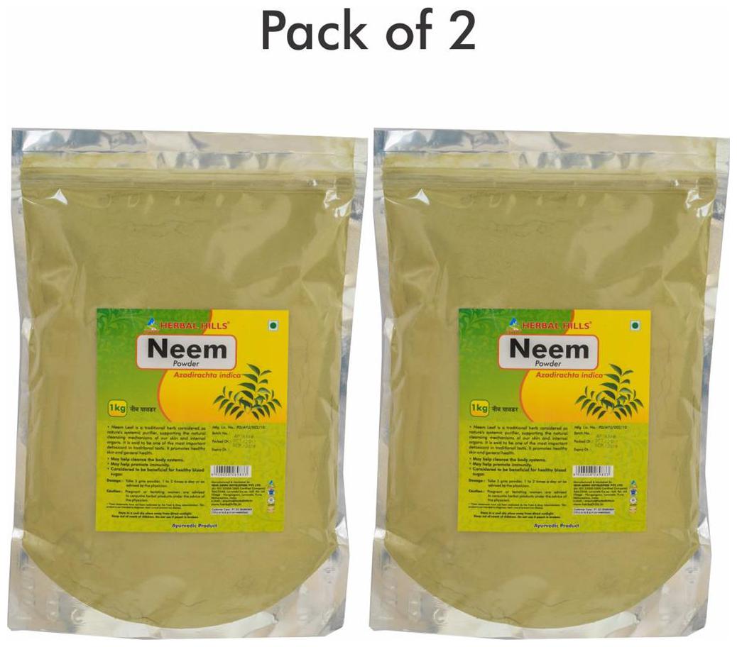 

Herbal Hills Neem patra powder - 1 kg powder - Pack of 2