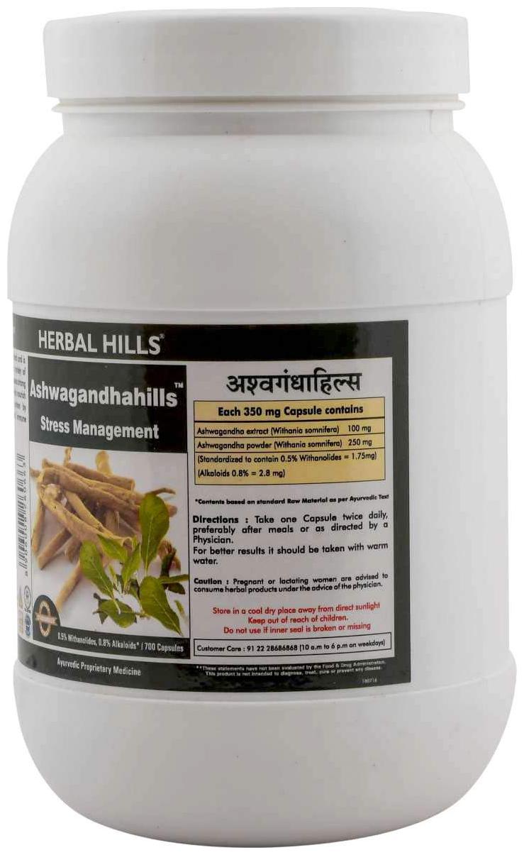 

Herbal Hills Ashwagandhahills - Value Pack 700 Capsule Immunity Immunity Booster