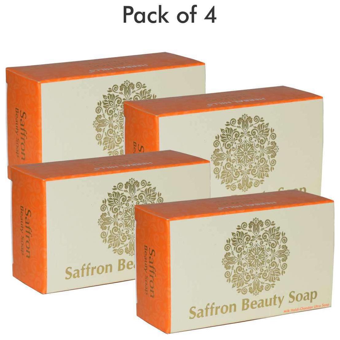 

Herbal Hills Saffron Soap (Pack of 4)