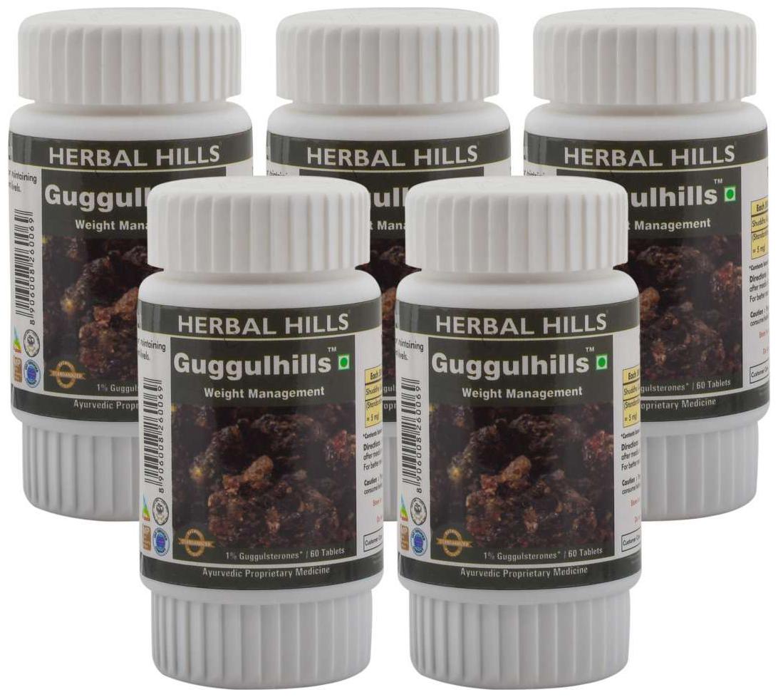 

Herbal Hills Guggulhills 60 Tablets (Pack of 5)