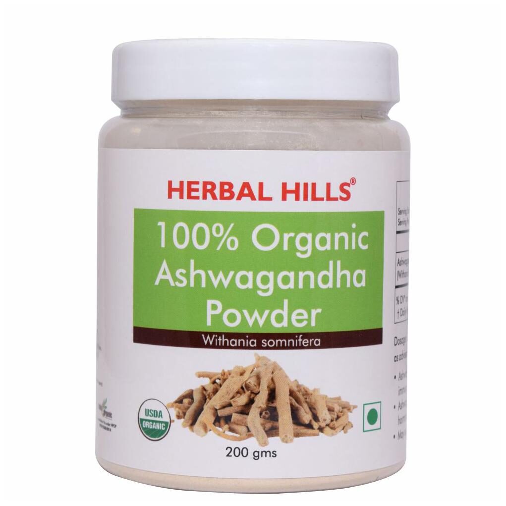 

Herbal Hills Organic Ashwagandha Powder 200g Immunity Immunity Booster