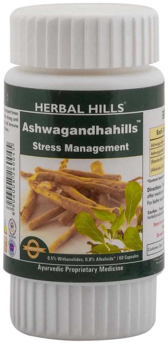 

Herbal Hills Ashwagandhahills 60 Capsules Immunity Immunity Booster