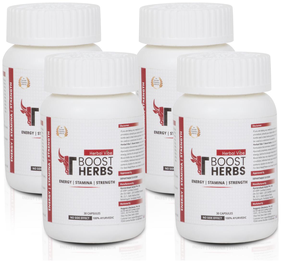 Buy Herbal Vibe TBoost Herbs, Testosterone Booster for men Ayurvedic