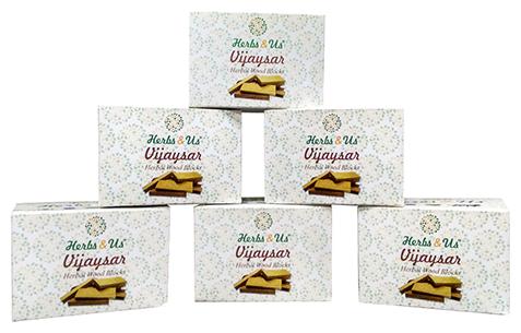 

HERBS US Vijaysar Herbal Wood Blocks 180g (Pack of 6)