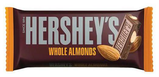 

Hershey S Whole Almond Bar 100g