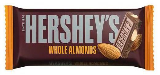 

Hershey S Whole Almond Bar 40g