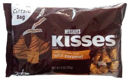 

Hersheys Kisses - Milk Chocolate Filled With Caramel 311 g