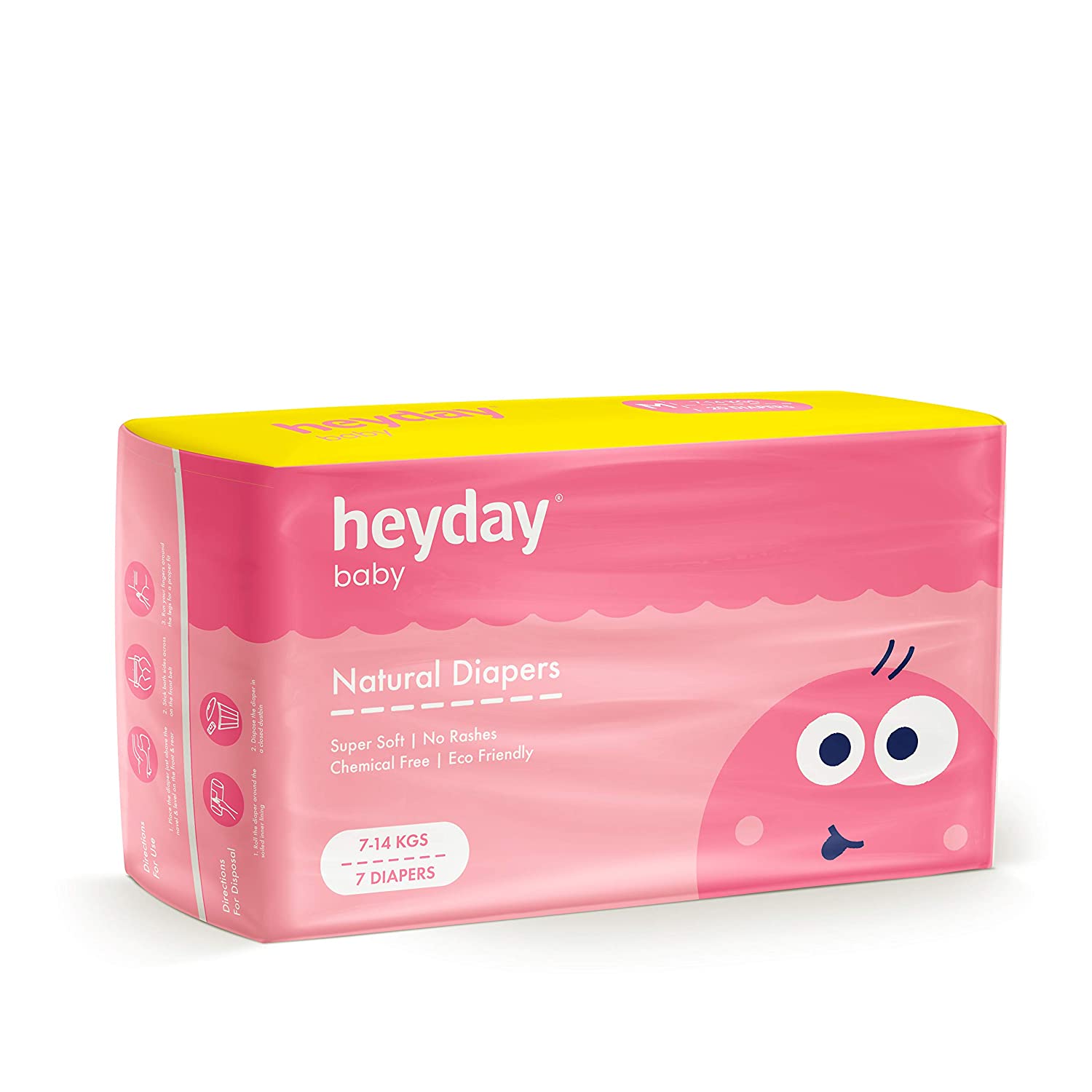 

Heyday Organic Natural Baby Diapers Medium 20 pcs (Pack of 1)