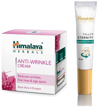 Buy Himalaya Anti Wrinkle Cream 50 G And Himalaya Youth Eternity Under Eye Cream 15ml Pack Of 2 Online At Low Prices In India Paytmmall Com