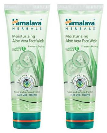 

Himalaya PERSONAL CARE FACE CARE Moisturizing Aloe Vera Face Wash 100 ml (Pack Of 2)