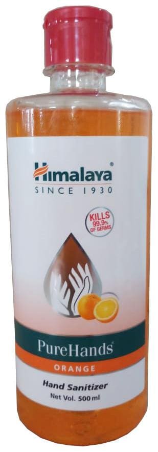 Buy Himalaya Pure Hands Sanitizer With Alcohol Orange 500 Ml Pack Of 1 Online At Low Prices In India Paytmmall Com