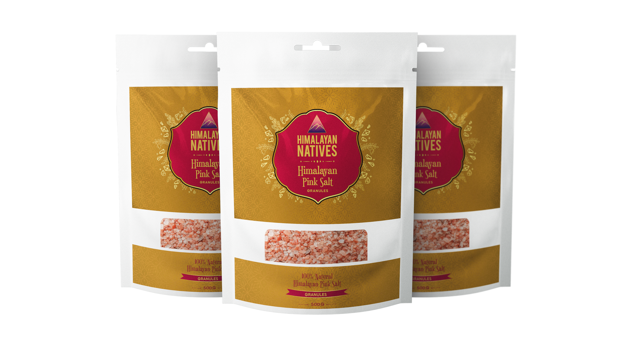 

Himalayan Natives Pink Salt Granules 500g (Pack of 3)