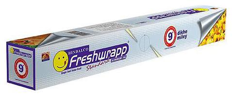

Hindalco Freshwrapp Standard Aluminium Foil 9 m