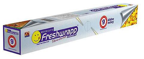 

Hindalco Freshwrapp Standard Aluminium Foil 9 m