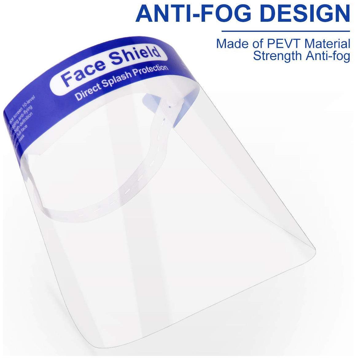 

HM Evotek Anti-Splash Protective Facial Cover Full Face Visor Eye Head Protection Face Shield (Pack of 20 )
