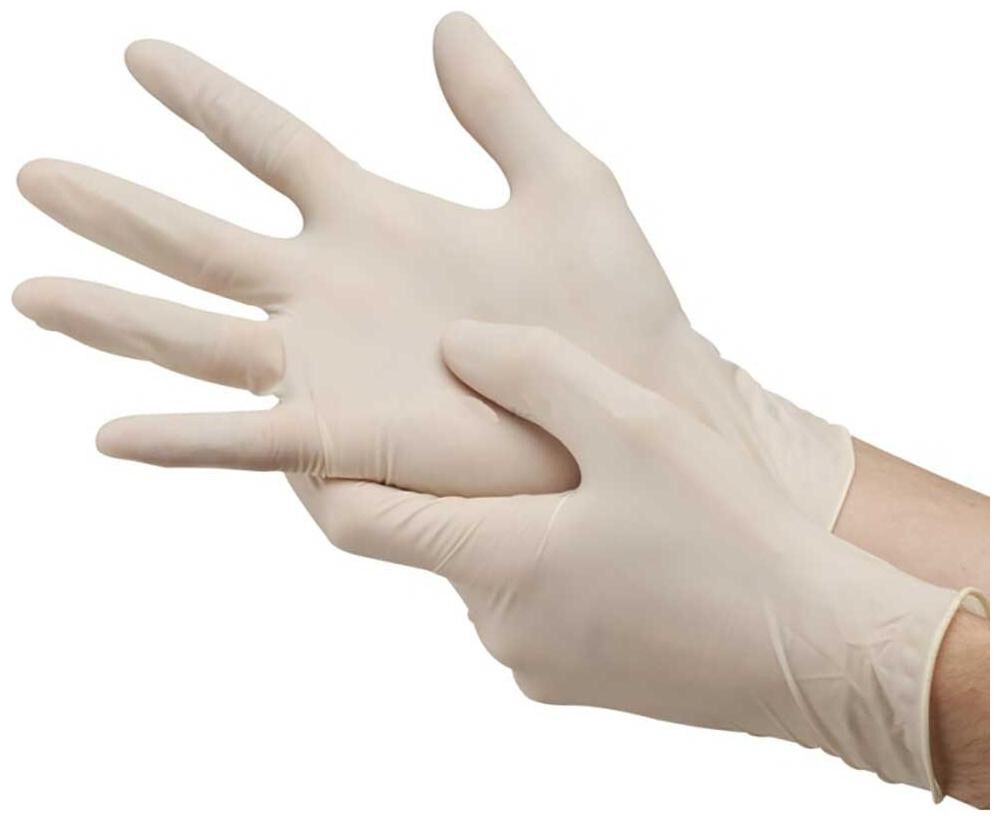 

HM Evotek Latex Medical Examination Disposable Gloves Pair -Large-(Pack of 20)