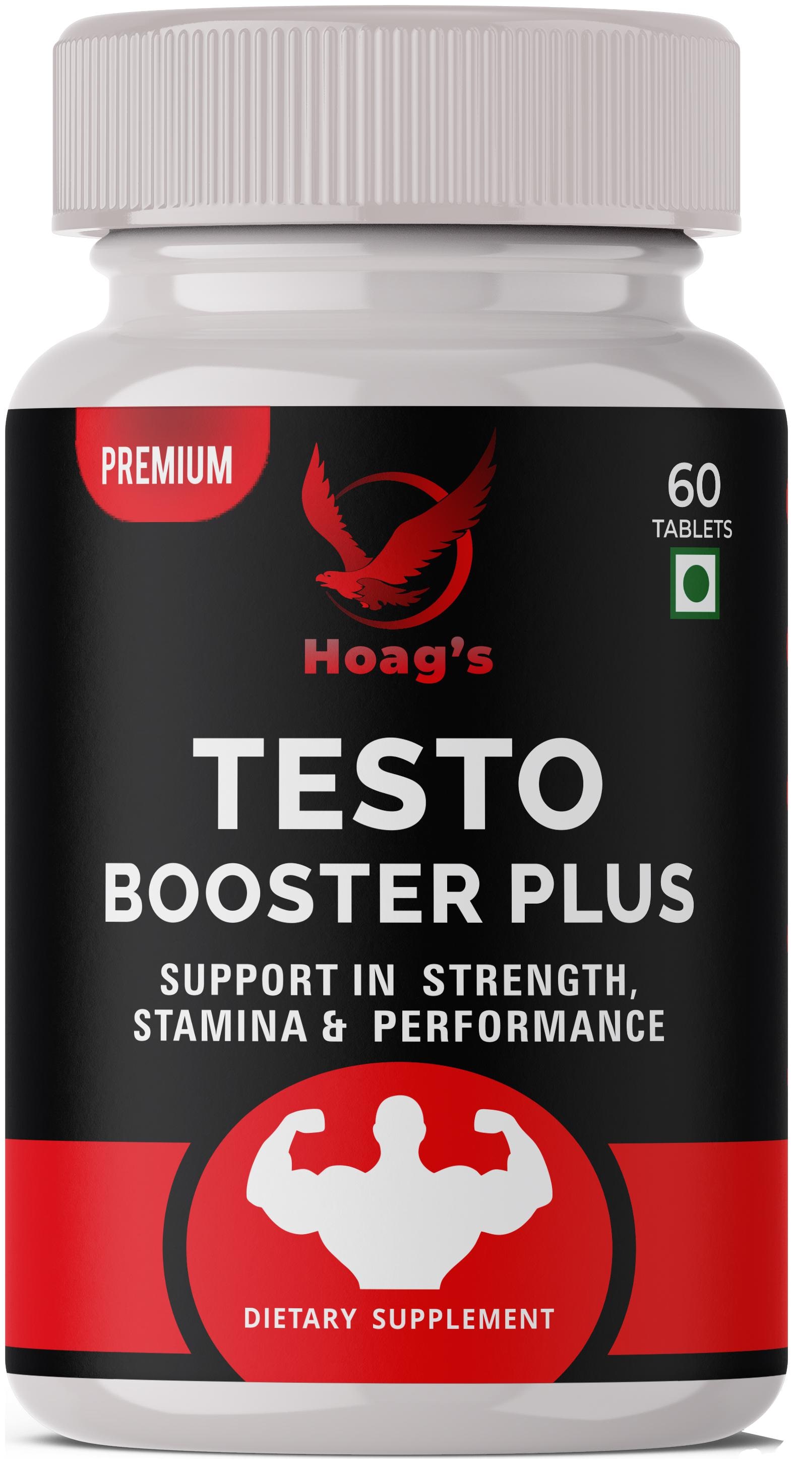

Hoag s Certified Plant-Based Testosterone supplement for Support Strength Endurance Stamina - 60 veg tablets