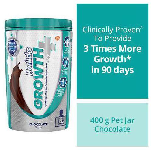 

Horlicks Health Drink Growth Chocolate 400 Gm