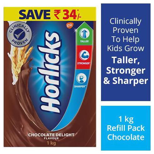 

Horlicks Health Nutrition Drink Chocolate Flavour 1 kg