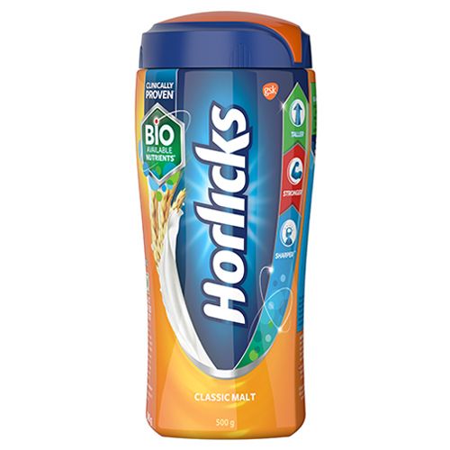 

Horlicks Health Nutrition Drink Classic Malt 500 gm
