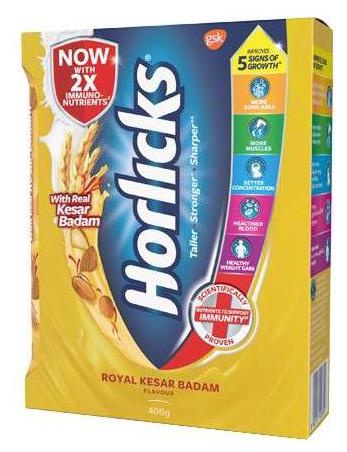 

Horlicks Health Nutrition Drink Kesar Badam 400 g