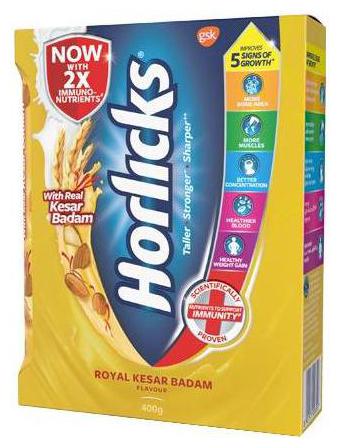 

Horlicks Health Nutrition Drink Kesar Badam 400 g