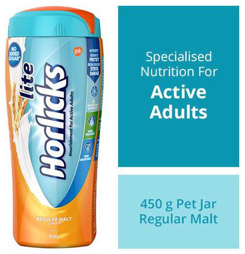 

Horlicks Lite Health Nutrition Drink Classic Malt 450 g