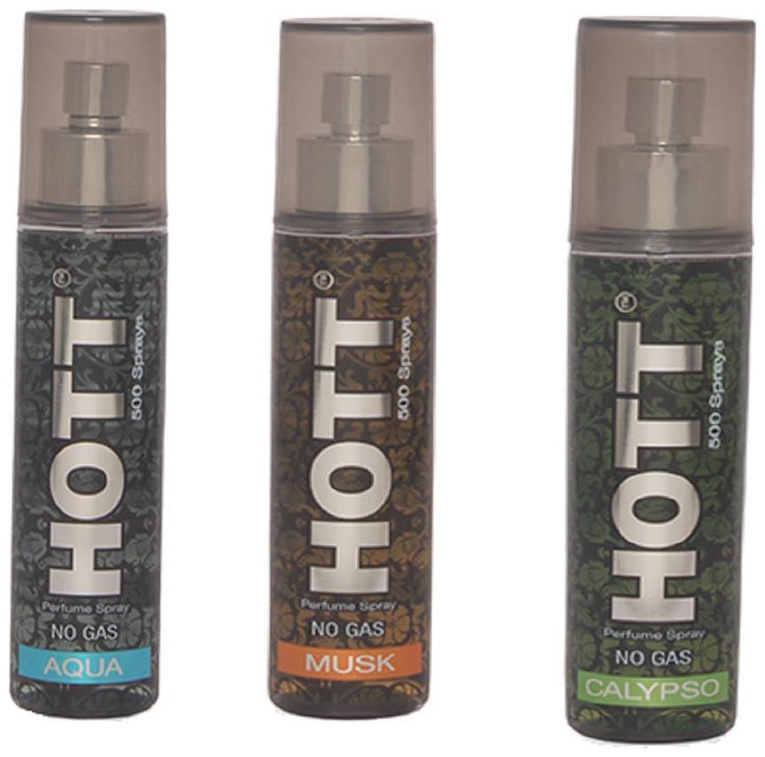 

HOTT AQUA MUSK CALYPSO No Gas Perfume Spray for Men (Pack of 3) (60ml each)