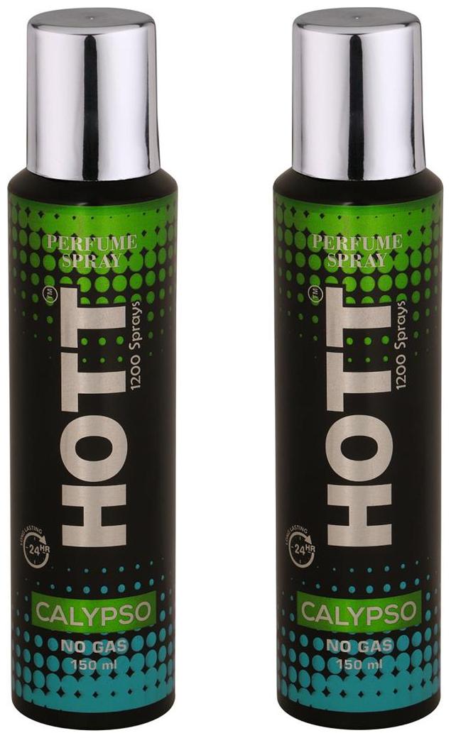 

HOTT CALYPSO No Gas Perfume Spray for Men Pack of 2 (150ml each)
