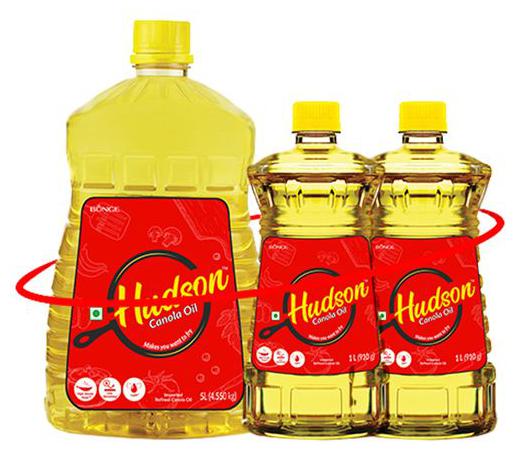 

Hudson Canola Oil 5 L (Get 2 Ltr Free)