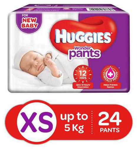

Huggies Wonder Pants Extra Small Size Diaper Pants 24 pcs