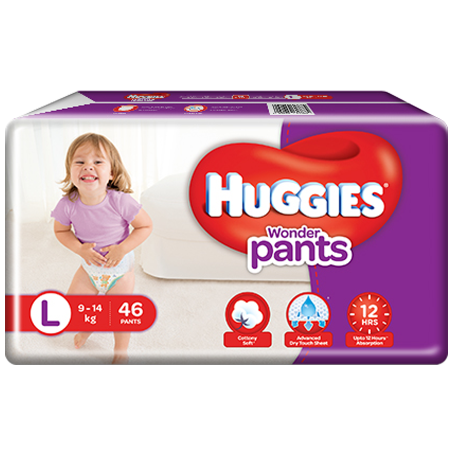 

Huggies Wonder Pants Large Size Diapers 46 pcs