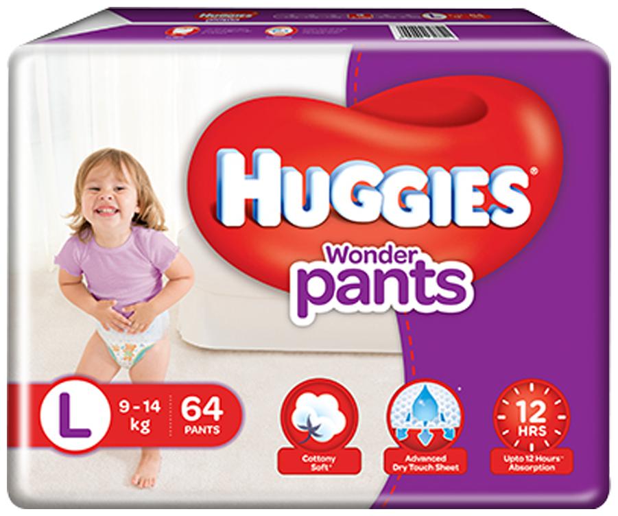 

Huggies Wonder Pants Large Size Diapers 64 pcs