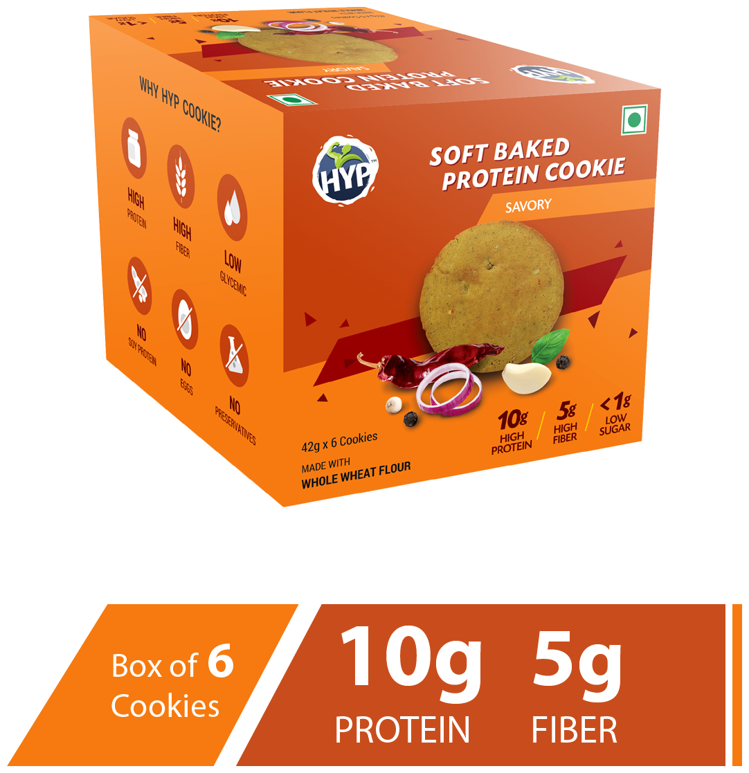 

HYP Protein Cookie - Savory (Pack of 6 Cookies)