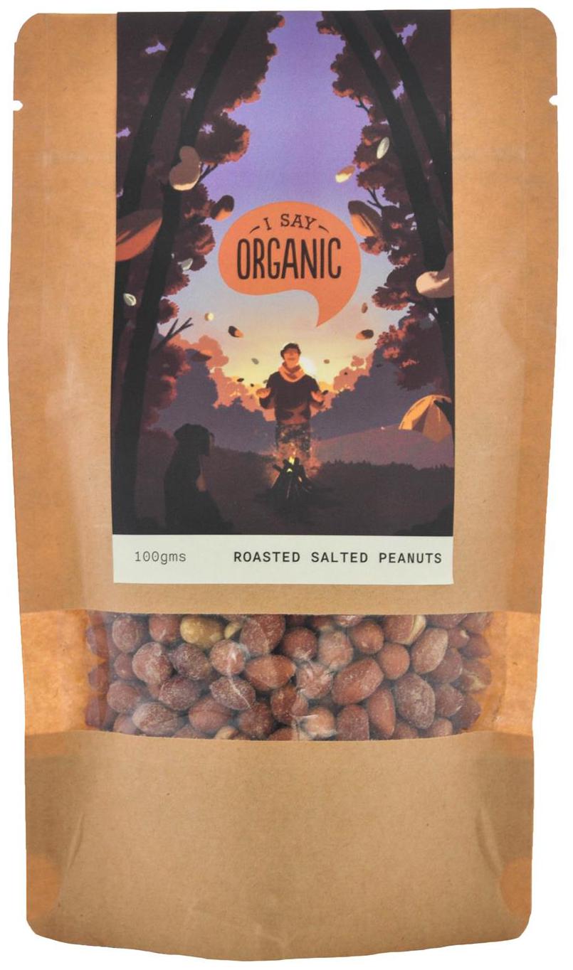 

I SAY ORGANIC Roasted Salted Peanuts 100gm