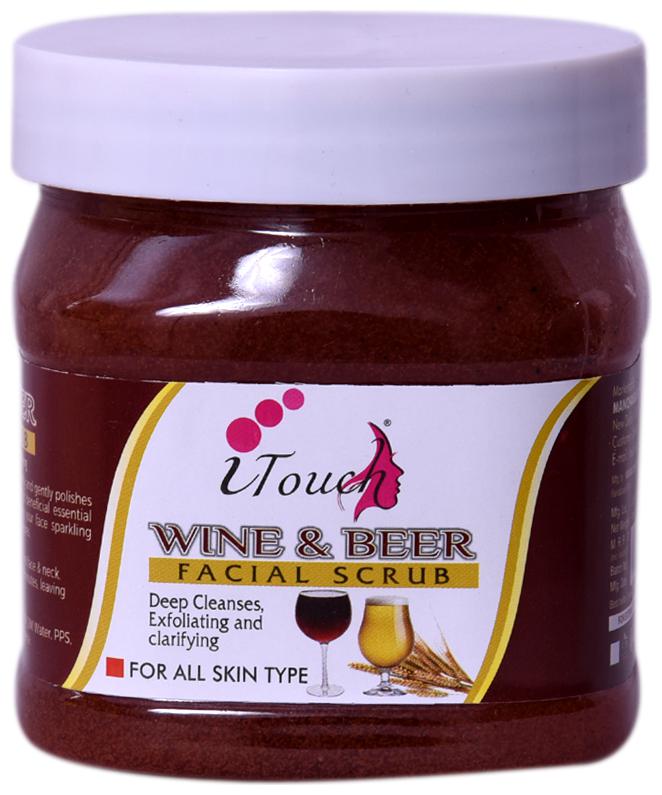 

I Touch Herbal Wine And Beer Facial Scrub 500 ml (Pack Of 1)