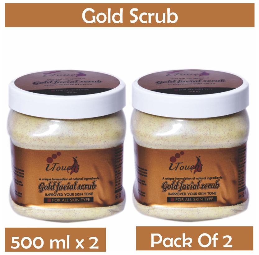 

I TOUCH HERBAL GOLD FACIAL FACE SCRUB 500 ml pack of 2
