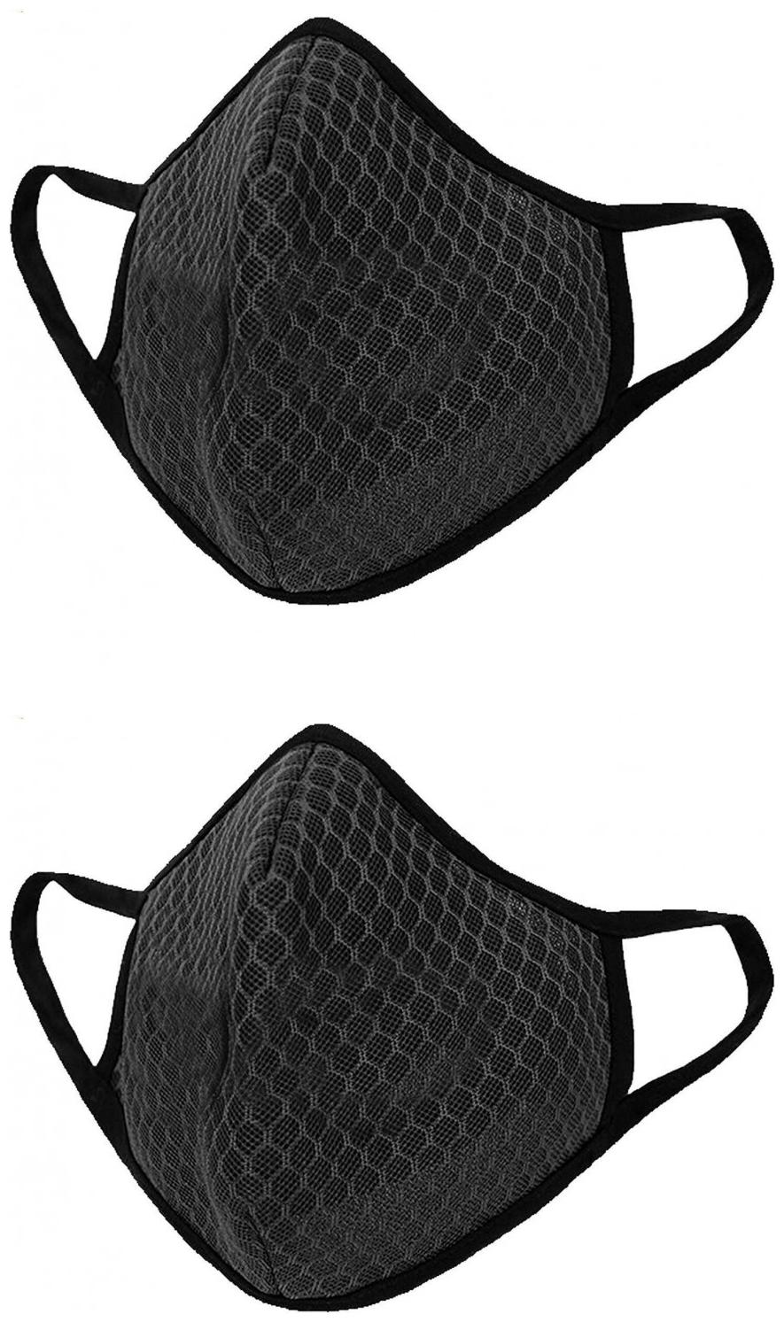 

Ideen Face Mask With Earloop Black (Pack of 2)