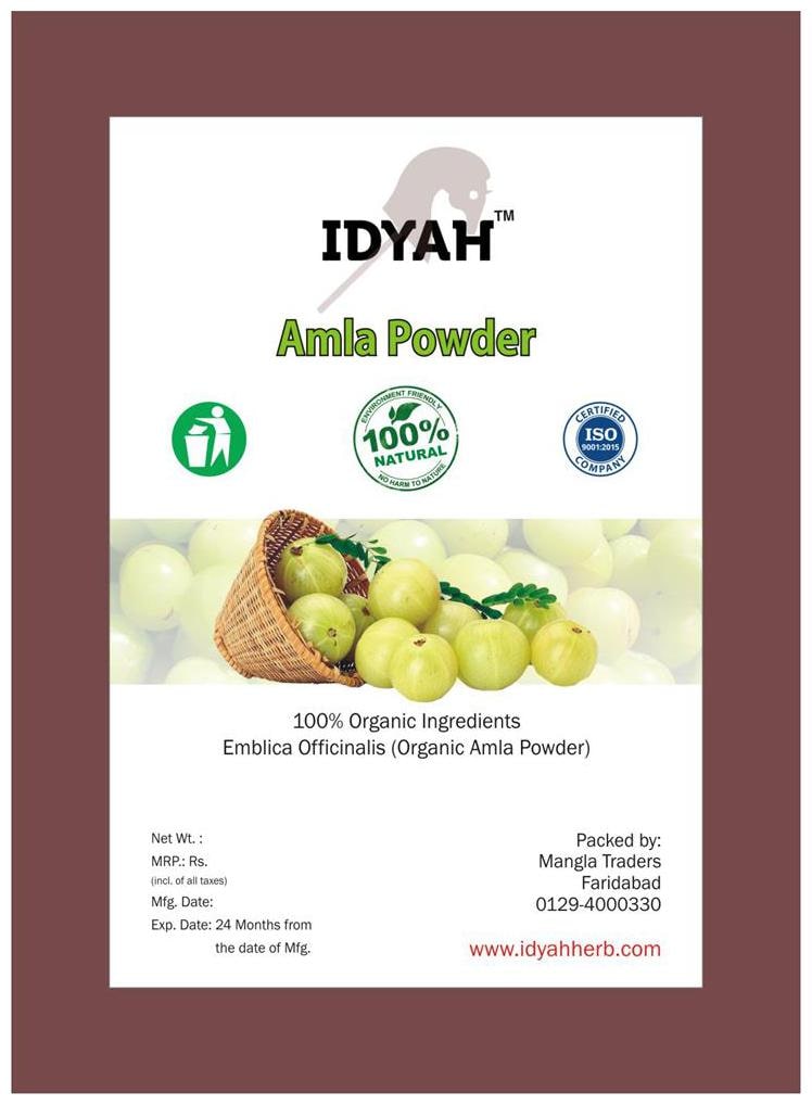

Idyah Amla Powder Natural 200g (Pack of 1)