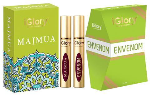 

iGlory non alcoholic roll on attar perfume combo for Men Women (Majmua Envenom) 10 ml each Pack of 2