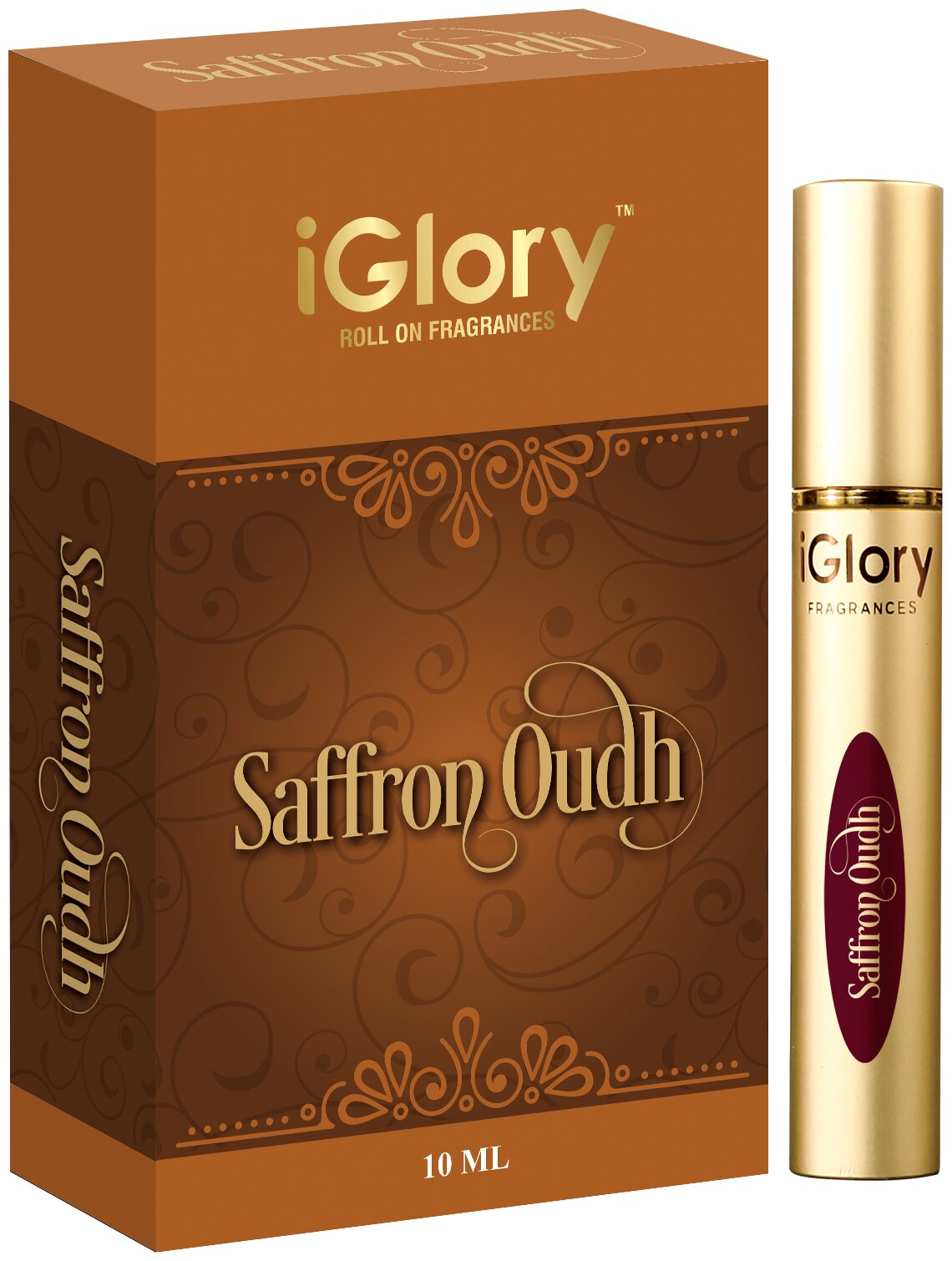 

Iglory Roll On Fragrances Attars Saffron Oudh 10ml Men