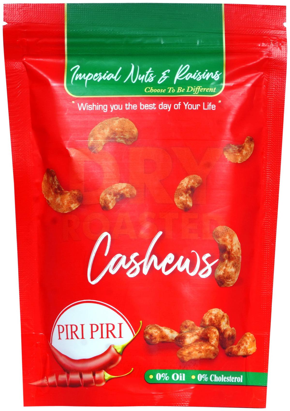 

Imperial Nuts Raisins Dry roasted piri piri cashew nuts 200g (Pack Of 1)
