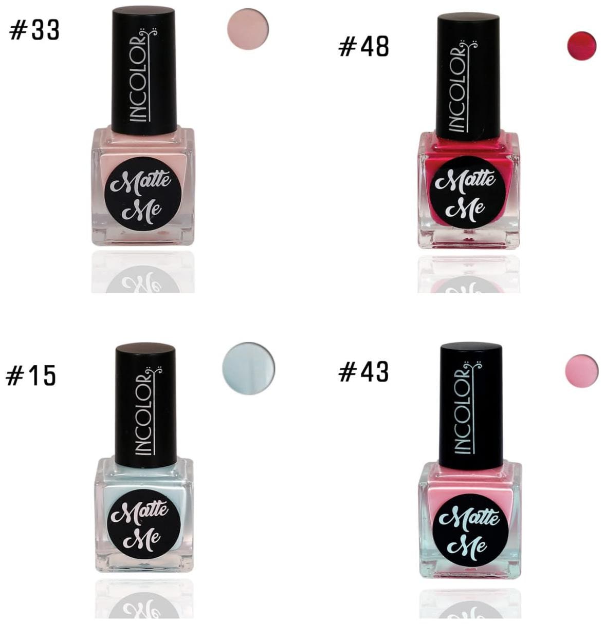 

Incolor Intense Dry Matte Nail Polish (Multi) 12ml (Pack of 4)