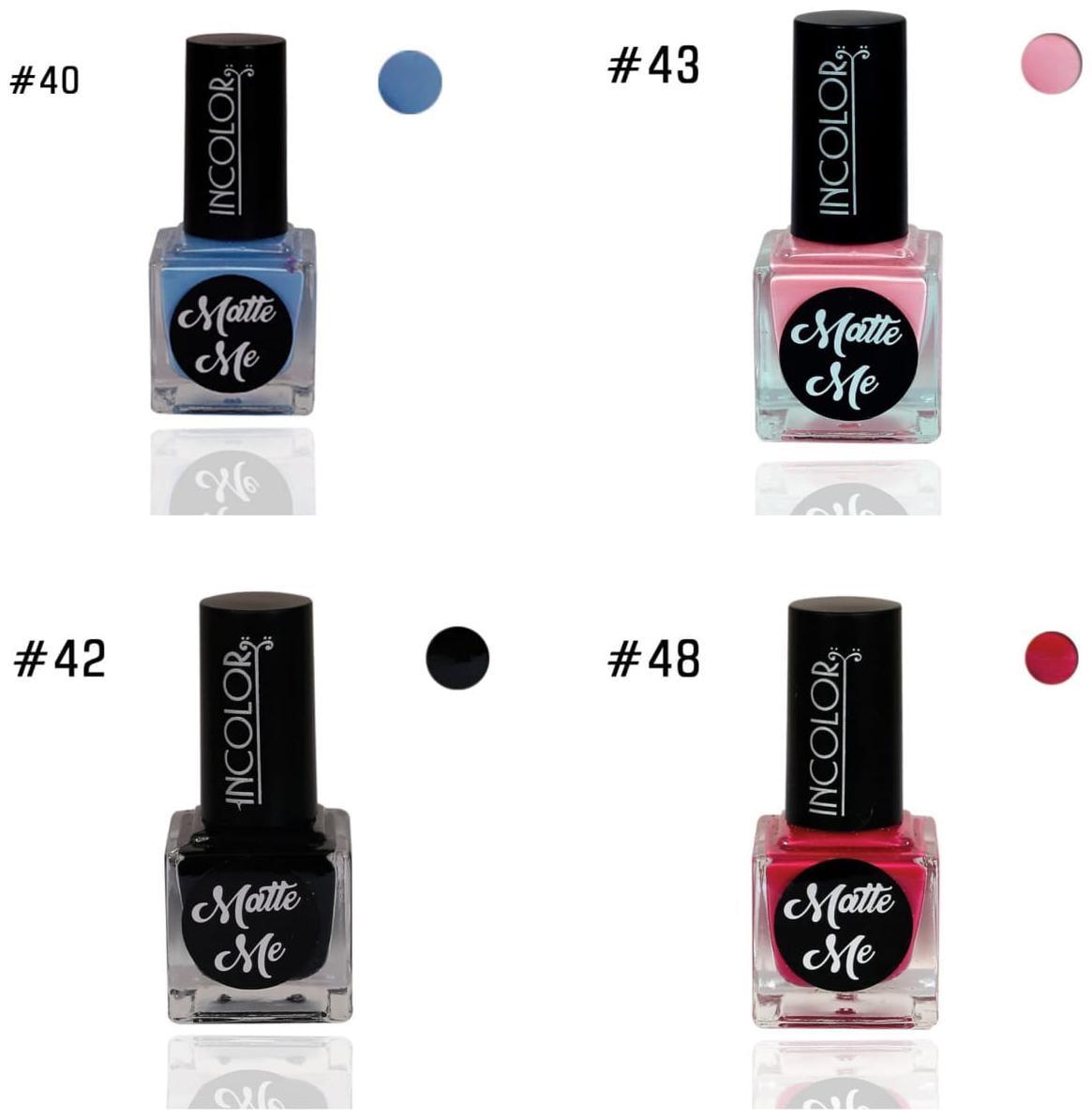 

Incolor Intense Dry Matte Nail Polish (Multi) 12ml (Pack of 4)