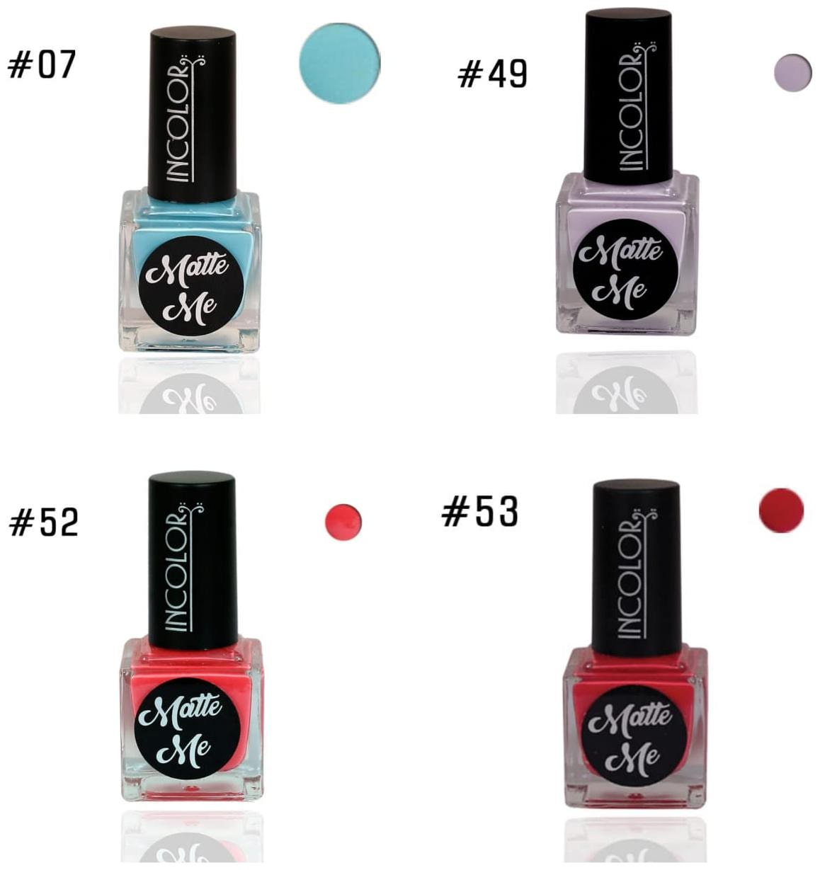 

Incolor Intense Dry Matte Nail Polish (Multi) 12ml (Pack of 4)
