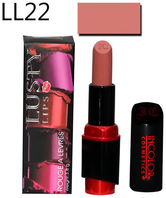 

Incolor Soft Creme Matte Lusty Lips Lipstick 3 8g