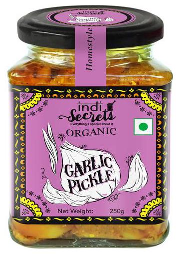 

Indi Secrets Organic Homestyle Garlic Pickle 250 g