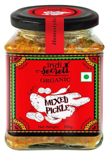 

Indi Secrets Organic Homestyle Mixed Veg Pickle 250 g