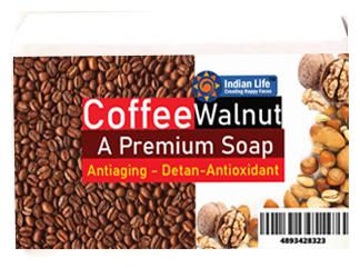 

Indian Life Exfoliating Coffee Walnut Granules Handmade Soap 100 g